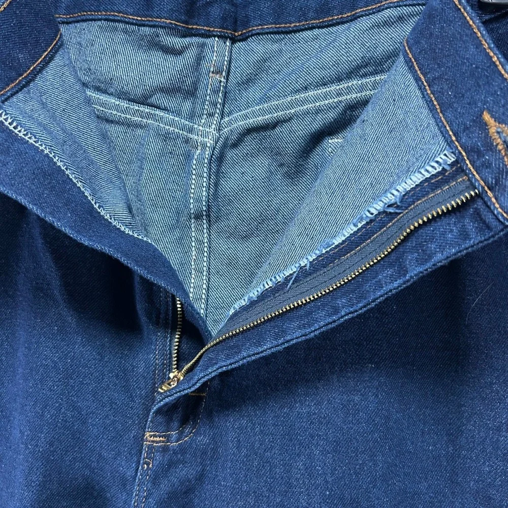 Wrangler Rustler Jeans Regular Fit Mens 42x32 Blue Heavyweight‎ Denim Workwear